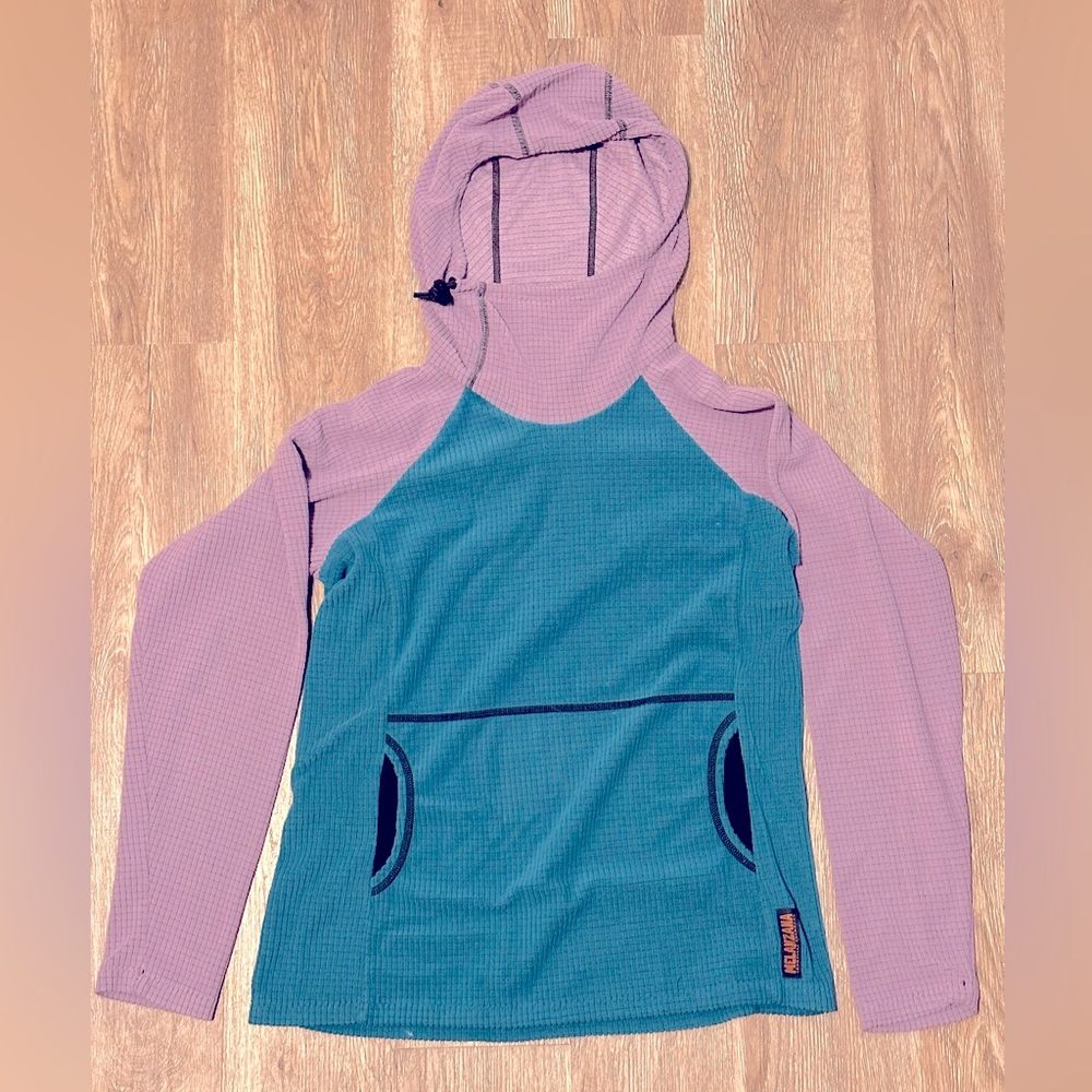 Melanzana micro grid hoodie